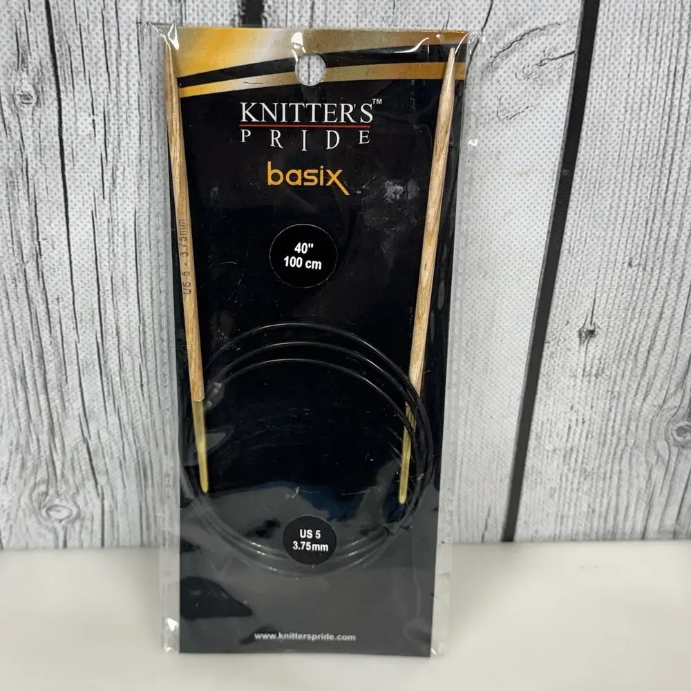 Knitters Pride Basix Jumbo Birch Needles US 5 40” 3.75mm